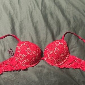 Victoria's Secret Red Lace Bra